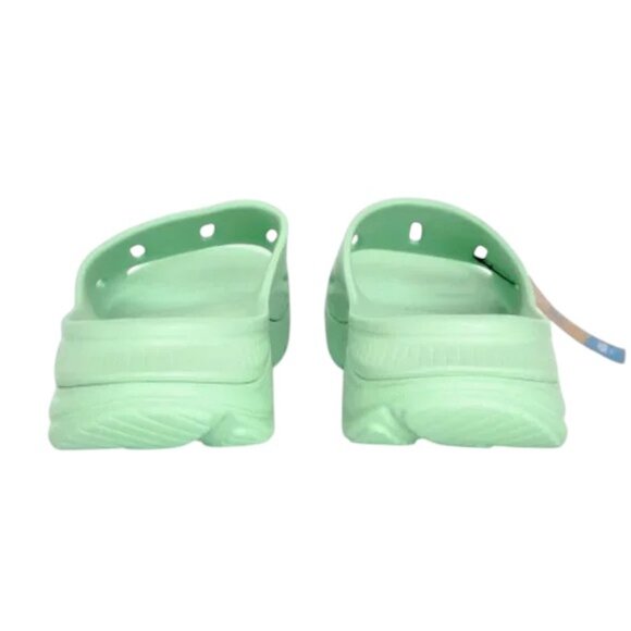 HOKA UNISEX ora recovery slide 3 lime glow Size12 men 14 women  NWT - Picture 6 of 9